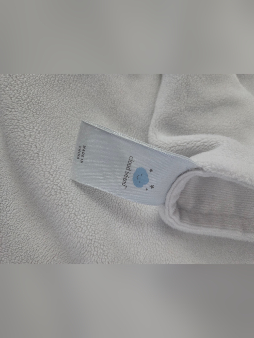 Cloud Island cream soft velour rainbow baby blanket - Picture 3 of 3